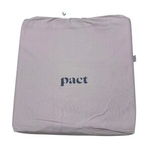 New taPact Organic Cotton Sheet Set tan Neutral Bedding with Storage Bag PO 654